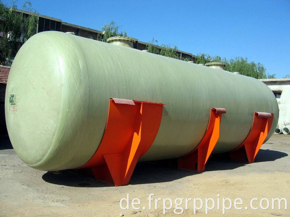 Grp vertikaler Tank Glasfaser Horizontaler Tank FRP Chemical Lagentank